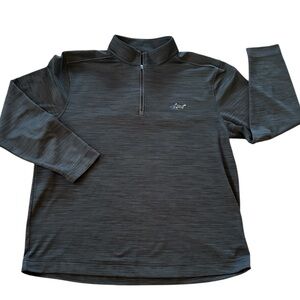 Greg Norman Black Heathered Long Sleeve 1/4 Zip Golf Jacket Size XL